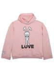 NATASHA ZINKO Hoodies/Sweatshirts | Love Bunny Hoodie Pink - Womens