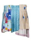 NATASHA ZINKO Skirts | Upcycled Pleated Skirt Multicolour - Womens