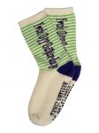 NATASHA ZINKO Socks | F*ck Off Saturday' Socks /3 Pairs/ Green/Striped - Womens