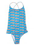 NATASHA ZINKO Swimwear/Underwear | Happy Print Swimsuit Blue - Womens
