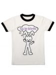 NATASHA ZINKO T-Shirts | F*ck Off Saturday' T-shirt White/Black - Womens